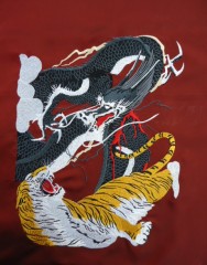 裏生地刺繍　タイガー＆ドラゴン　追加刺繍サムネイル