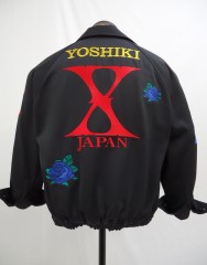 X-JAPAN　黒特攻スウィングトップ刺繍　青薔薇　YOSHIKI！サムネイル