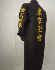 東京リベンジャーズ　黒ロング特攻服刺繍サムネイル
