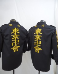 東京卍會(リベンジャーズ)　黒特攻シャツ刺繍　２着口サムネイル