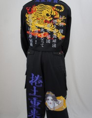 阪神タイガース特攻服刺繍　黒ショート+パンツ　超個性派仕様！サムネイル